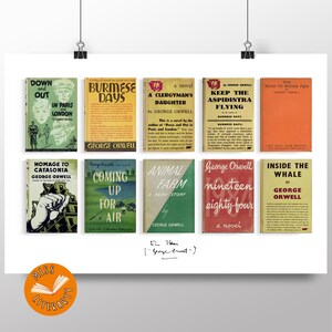 George Orwell - Collected Novels - First Edition Cover Print