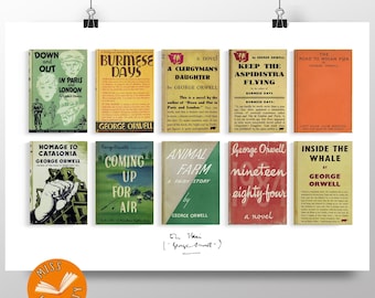 George Orwell - Collected Novels - First Edition Cover Print