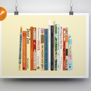 Classic Infant Books - Book Spine Print - Book Cover Art - Book Lover Gift - Poster - Art