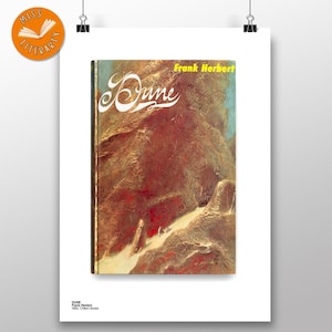 Dune - Copertina personalizzata della prima edizione - Frank Herbert - Stampa per amanti dei libri - Opzione citazione/messaggio