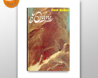 Dune - Personalised First Edition Cover - Frank Herbert - Book Lover Print - Quote/Message Option