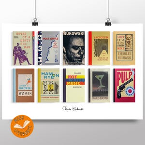 Charles Bukowski - Collected Books Print - First Editions