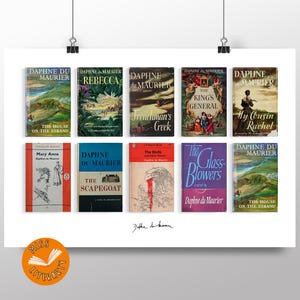 Daphne Du Maurier - Collected Books Print - First Edition Covers