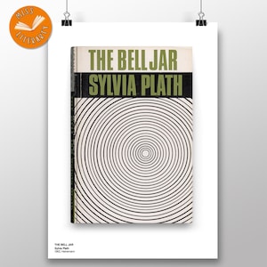 The Bell Jar - Personalisiertes Erstausgabe Cover - ESylvia Plath - Buchliebhaber Druck - Zitat / Nachrichtenoption