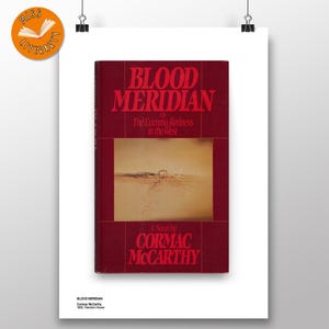 Blood Meridian - Personalised First Edition Cover - Cormac McCarthy - Book Lover Print - Quote/Message Option