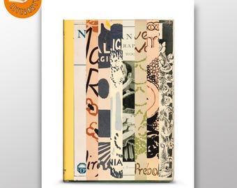 Virginia Woolf - First Edition Covers Print - Abstract Literary Poster