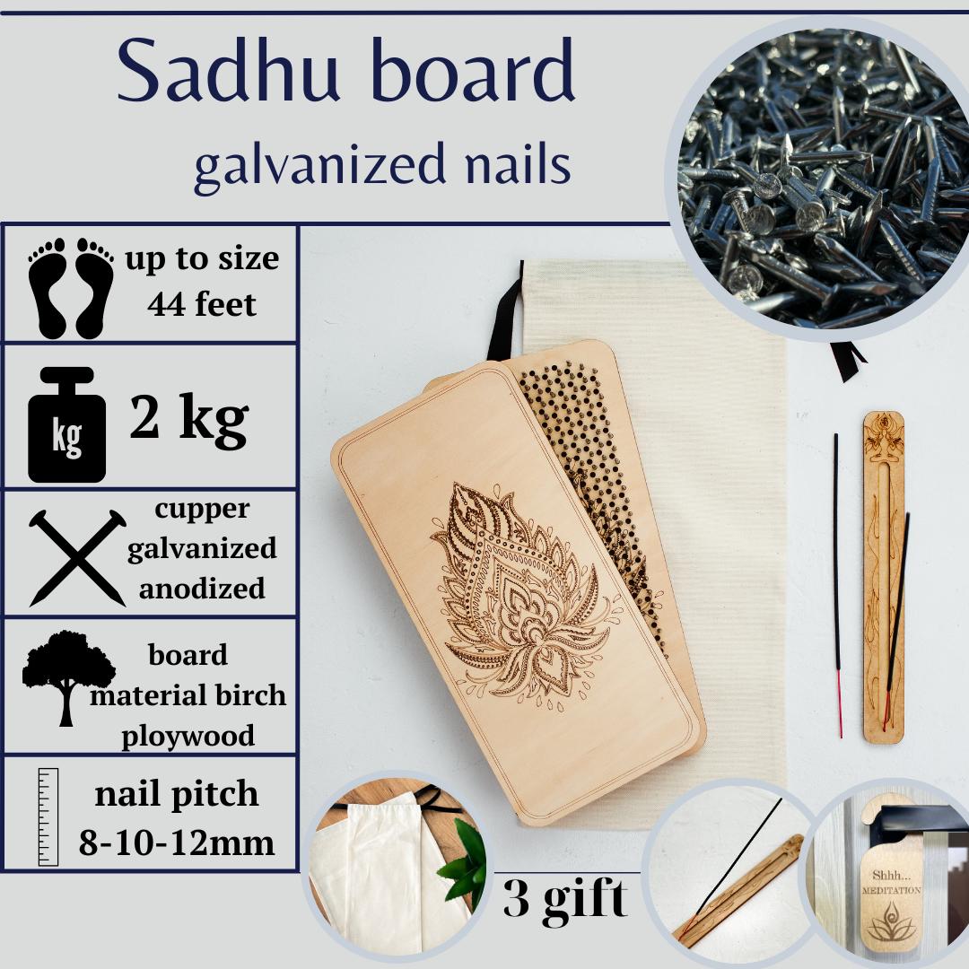 Sadhuボード　サドゥボード　ネイルボード　nails board Amazon | TENGRY サドゥボード ライトサドゥボード 天然木サドゥ