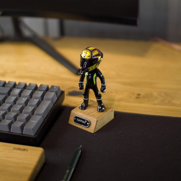 Handmade Custom Moto-GP Rider Figure: Personalized Biker Gift