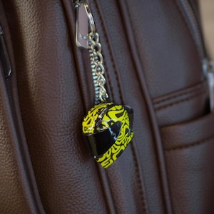 Handmade Lando Norris Helmet Keychain: Custom F1 Fan Gift Custom text