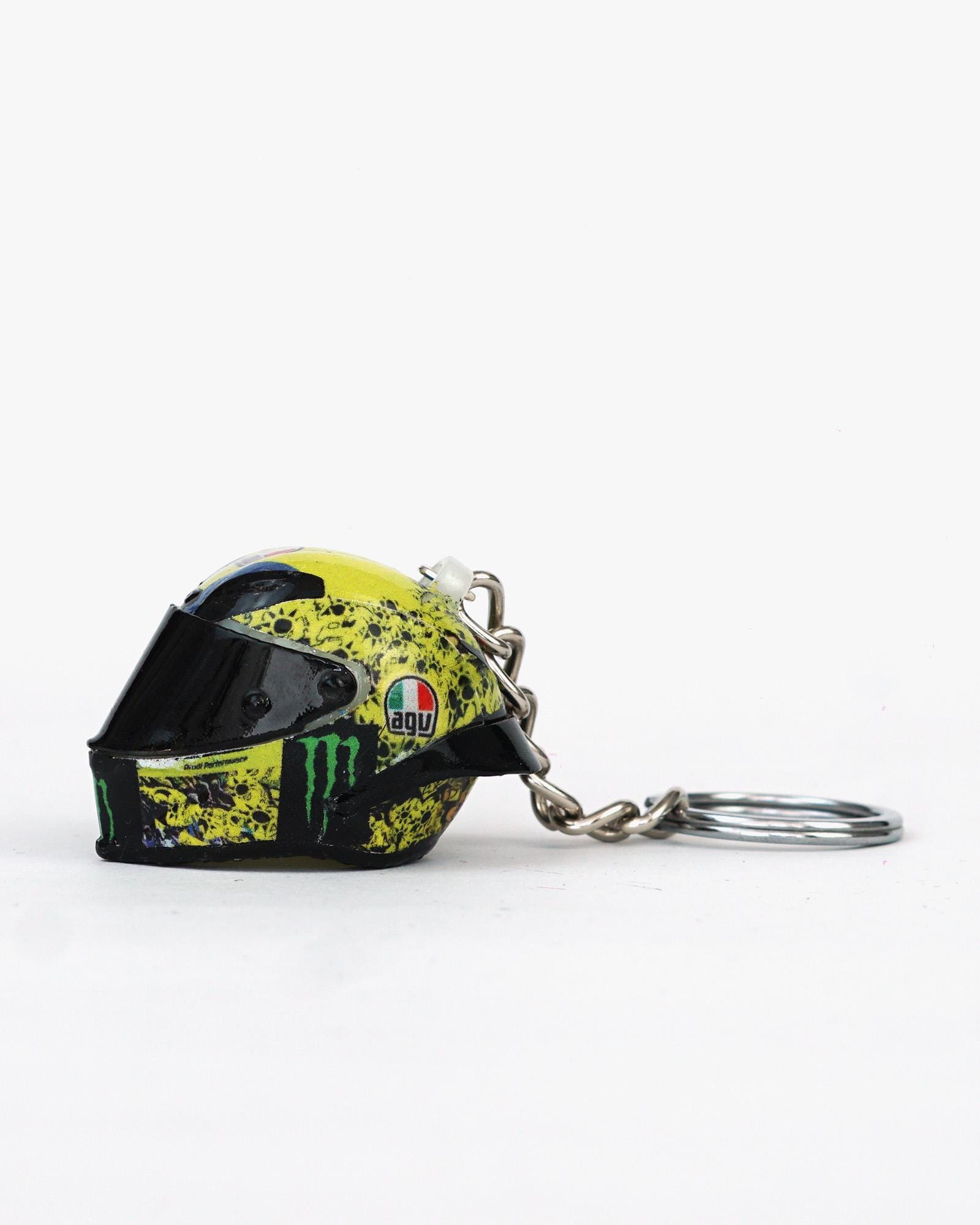 agv helmet keychain Moto Loot for Motorcycles Scooters Cars and Gifts The Key to Happiness featuring a unique double VR46 offical VR46 3D AGV