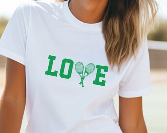 Love Vintage Tennis Sweatshirt Tennis Shirt Clean Girl Preppy Clothes Preppy Stuff Old Money Aesthetic Tennis Player Gift Tennis Lover