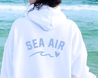 Salt Air Sea Air Sweatshirt Mermaidcore Hoodie Ocean Inspired Style Coastal Clean Girl Aesthetic Mermaidcore Clothing Beachy Hoodies
