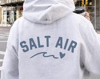 Salt Air Sweatshirt Salt Air Hoodie Mermaidcore Hoodie Ocean Inspired Style Coastal Granddaughter Salt Life Y2K Hoodie Beachy Hoodies