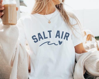 Salt Air Salt Life Mermaidcore Shirt Ocean Inspired Style Coastal Granddaughter Y2K Beachy Clothes Salt Air Women's Shirt