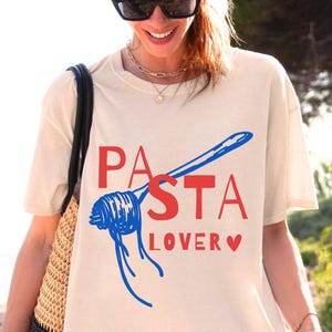 Pasta Shirt Spaghetti Shirt Pasta Lover Tomato Girl Pasta Tee Italia Shirt Italy Shirt Italy Summer