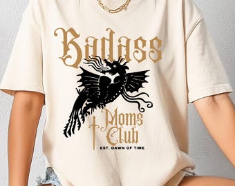 Dragon Shirt Cool Mom Dagger Shirt Badass Mom Knightcore Medieval Shirt Dragon Castlecore Gothic Mothers Day Gift Bonus Mom Gift
