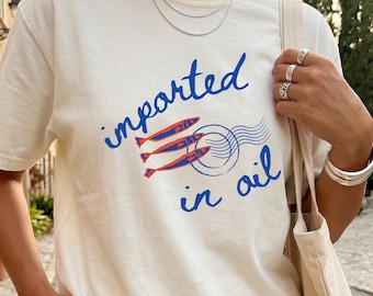 Sardine Shirt Sardines Shirt Tinned Fish Canned Sardines Shirt Mediterranean Diet Coastal Style European Style