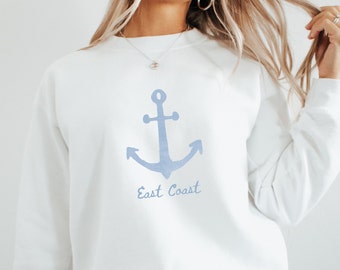 Coastal Granddaughter East Coast Nantucket Sweatshirt Beachy Sweatshirt Preppy Stuff Nautical Sweatshirt Old Money Aesthetic Cape Cod Shirt