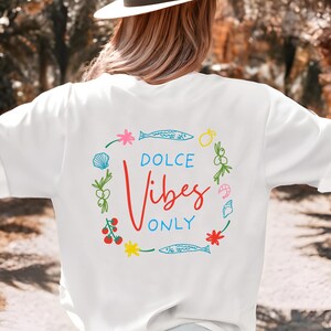 Dolce Vita Vibes Tshirt Sardines Tomato Girl Shirt Ocean Inspired Style Olive Shirt Sardine Shirt Lemon Shirt Ciao Bella Amalfi Coast