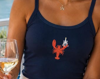 Koszulka z homarem, wieczór panieński z homarem w Maine, spaghetti z paskiem, ostatni toast na wybrzeżu, koszula z szampanem w Nantucket, wycieczka dla dziewcząt z wybrzeża Cape Cod