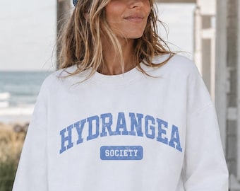 Cape Cod-sweatshirt, East Coast-sweatshirt, hortensia-sweatshirt, zomerstrand-sweatshirt, New England Nantucket Maine-sweatshirt, Comfort Colors-sweatshirt