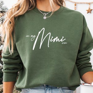 In My Mimi Era Sweatshirt Mimi Sweatshirt Mimi Gifts Nana Sweatshirt Plaid Holiday Mimi Sweatshirt Grandma Sweatshirt Gift for Grandma