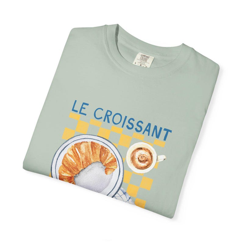 Camisa de croissant, camisa de pastelería, camisa francesa, camisa de desayuno, camisa de París, estética de Old Money, club de desayuno, pasteles franceses de domingo por la mañana imagen 8