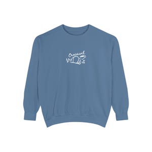 Croissant Sweatshirt Sunday Morning Croissant Shirt Old Money Aesthetic Brunch Shirt French Pastries Breakfast Club Coffee Shirt Paris Shirt image 7