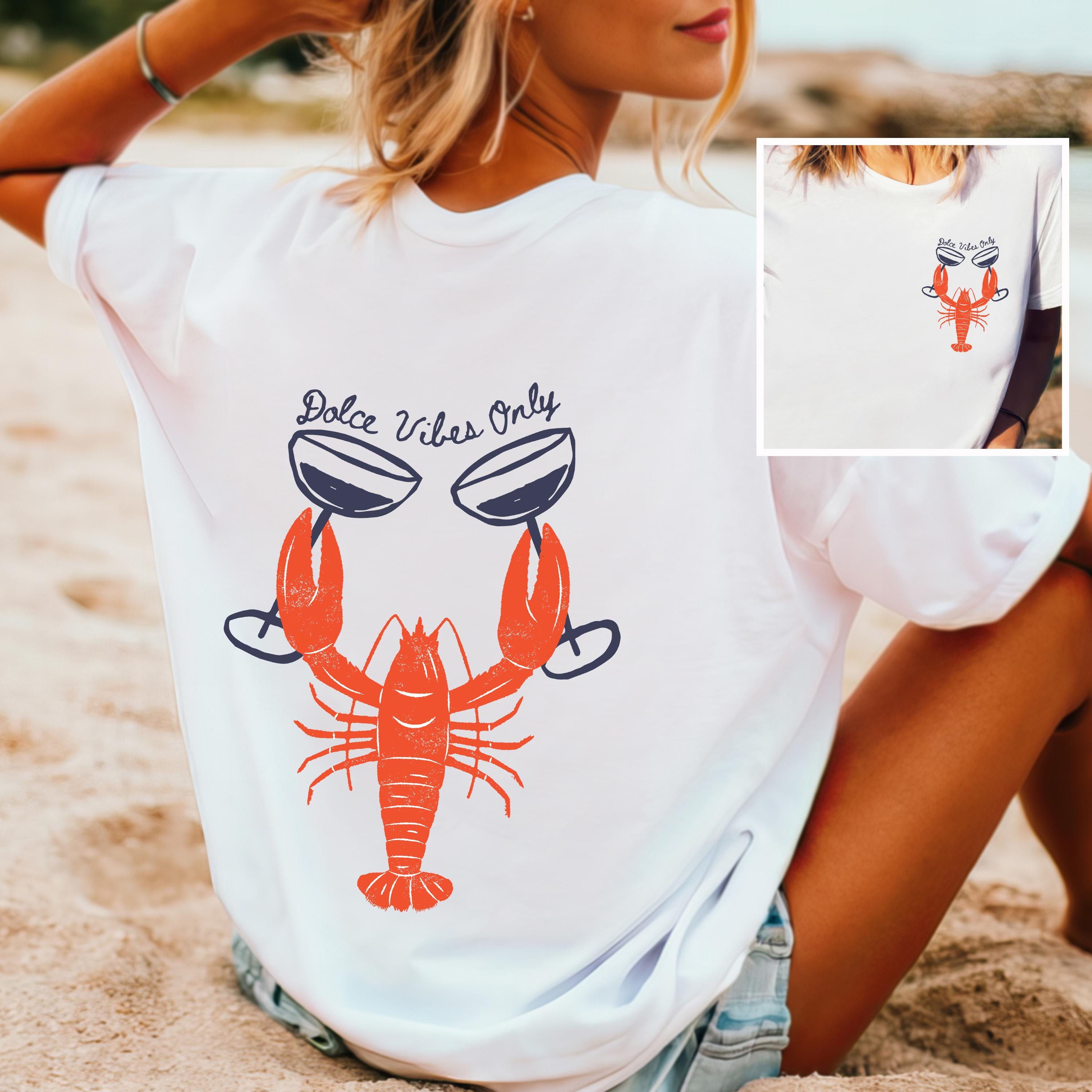 Rocket Lobster' Cabana Shirt (Organic Cotton Terry Cloth