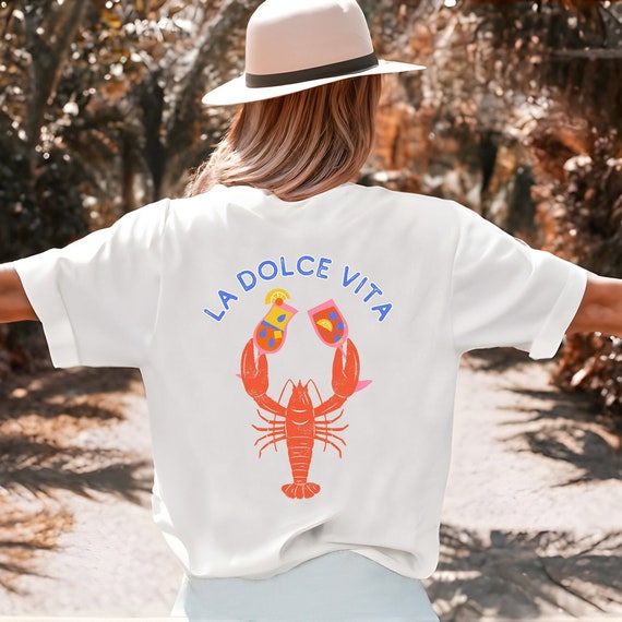 Aperol Spritz Shirt La Dolce Vita Shirt Signature Cocktail Old Money Aesthetic Italia Shirt Tomato Girl Downtown Girl Lobster Shirt