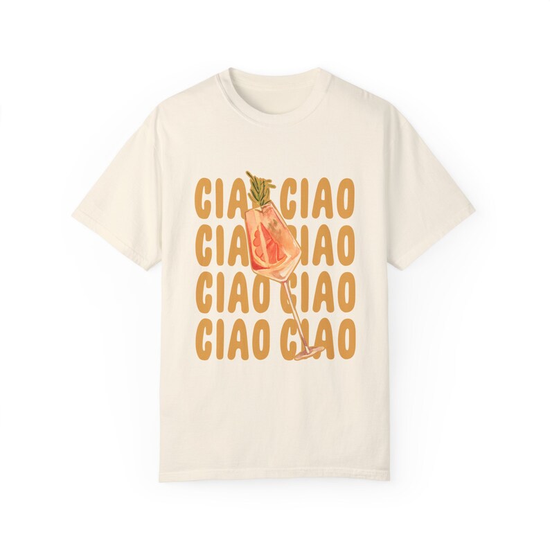 Ciao Bella Shirt Aperol Spritz Shirt Old Money Aesthetic Tomato Girl Italy Shirt Italy Vacation Top Italian Lover Italian Women's Top image 4