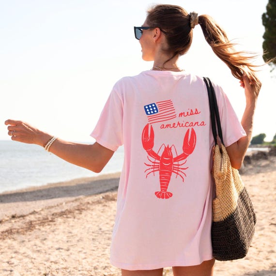 Lobster Shirt 4th of July Shirt American Flag Shirt New England