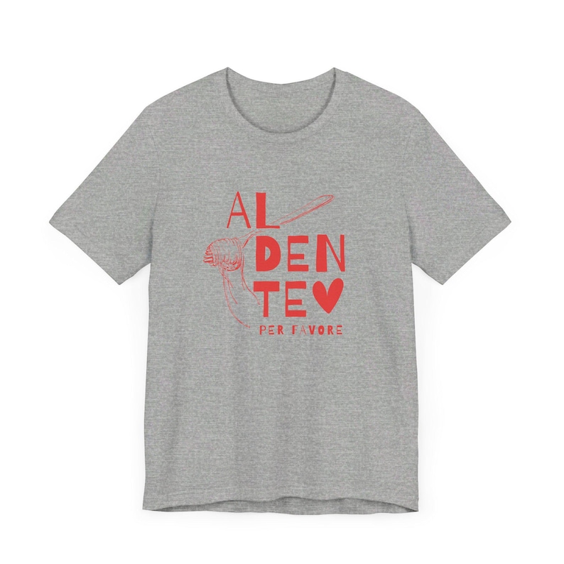 Spaghetti Shirt Al Dente Shirt Tomato Girl Pasta Shirt Tomato Shirt La Dolce Vita Italian Summer Italia Shirt Riviera Style Athletic Heather