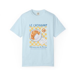 Camisa de croissant, camisa de pastelería, camisa francesa, camisa de desayuno, camisa de París, estética de Old Money, club de desayuno, pasteles franceses de domingo por la mañana imagen 4