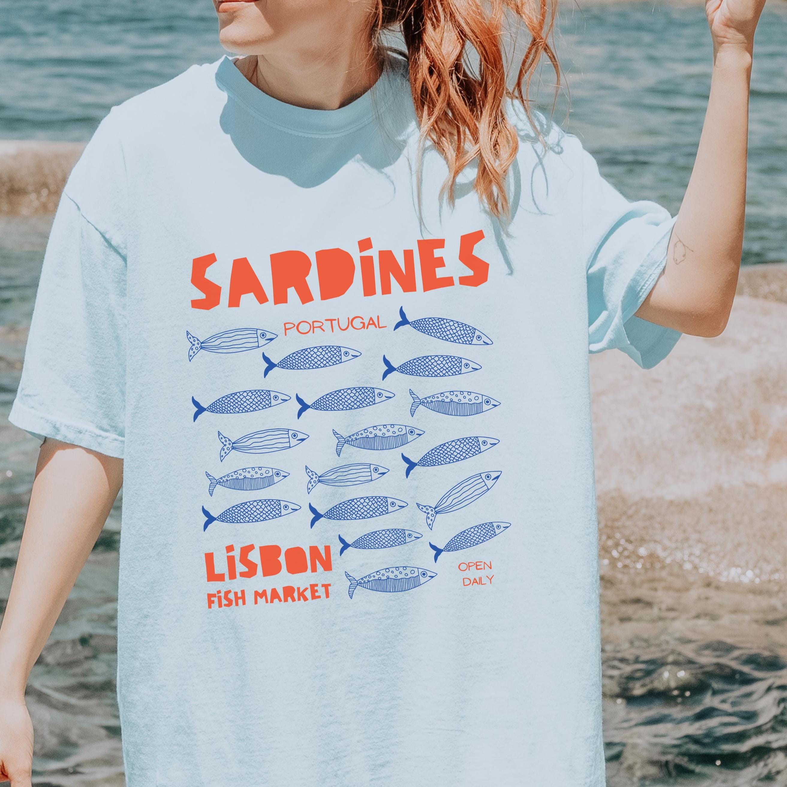 Portugal Sardines Shirt Mediterranean Summer Tinned Fish Sardine