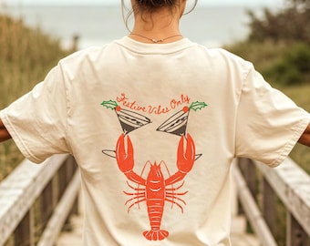 Espresso Martini Lobster Shirt Fisherman Aesthetic Cape Cod