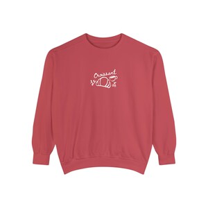 Croissant Sweatshirt Sunday Morning Croissant Shirt Old Money Aesthetic Brunch Shirt French Pastries Breakfast Club Coffee Shirt Paris Shirt image 8