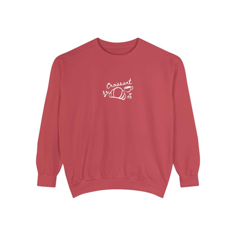 Croissant Sweatshirt Sunday Morning Croissant Shirt Old Money Aesthetic Brunch Shirt French Pastries Breakfast Club Coffee Shirt Paris Shirt image 8