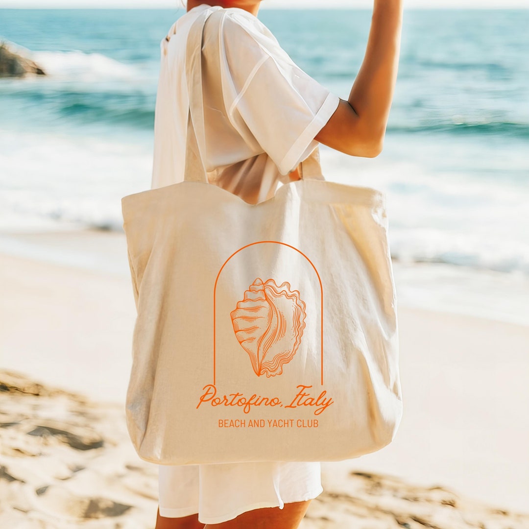 Portofino Tote Bag Amalfi Coast Mermaidcore Bag Coastal