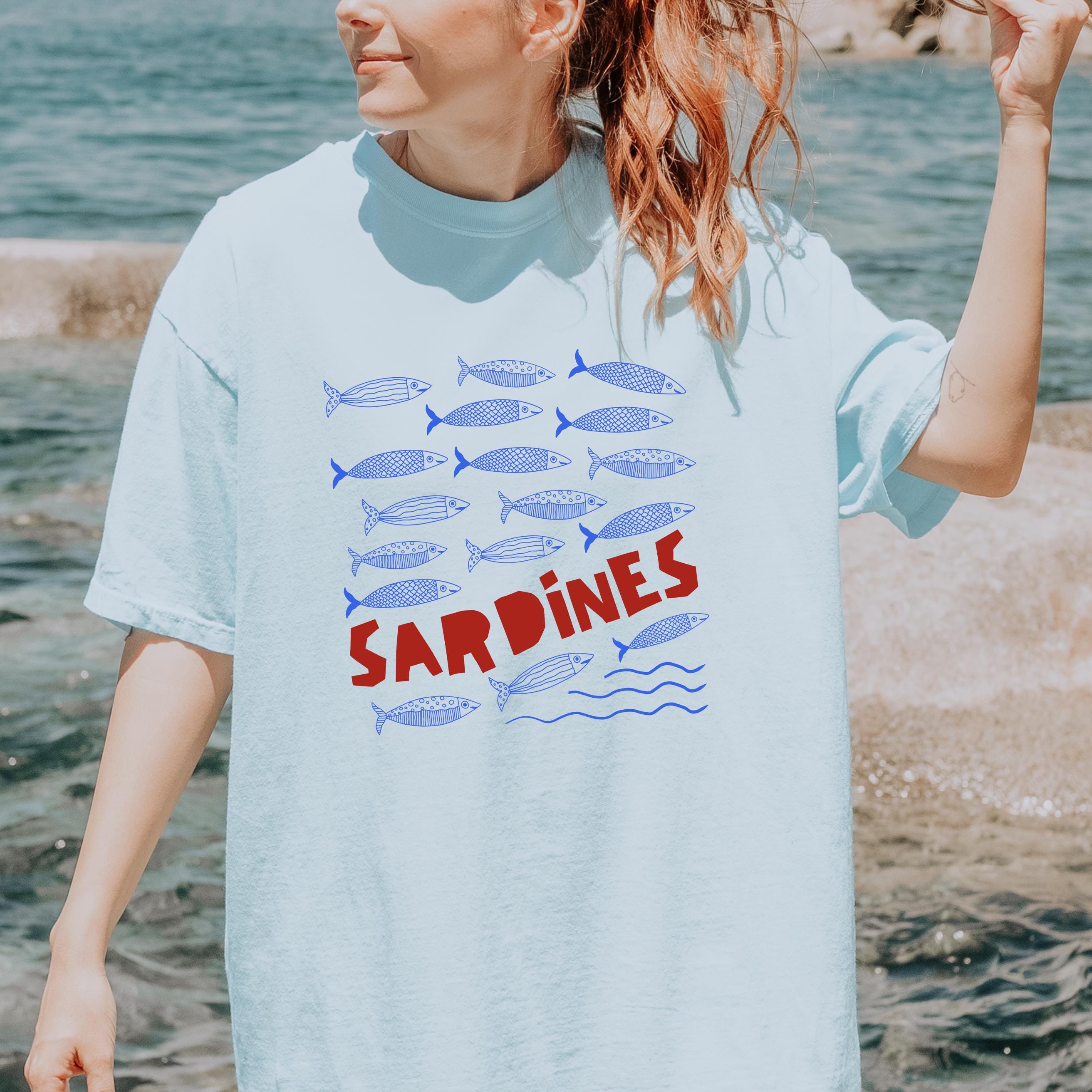Sardine Shirt Tinned Fish Les Sardines Coastal Aesthetic Sardines