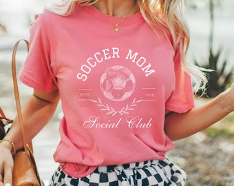 Soccer Mom Sweatshirt Soccer Mom Shirt Cool Moms Club Shirt Soft Girl Clean Girl Aesthetic Preppy Sweatshirt Social Club Old Money Aesthetic
