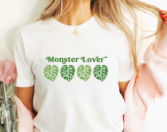 Monstera Shirt Botanical Shirt Plant Lover GiftPlant Mom Granola Girl Cottagecore Shirt  Plant Shirt Environmental Gifts Monstera Leaf Shirt