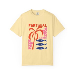Chemise sardines du Portugal conserves de sardines de poisson TShirt petite-fille côtière tomate fille palmier océan style inspiré style côtier vintage image 6