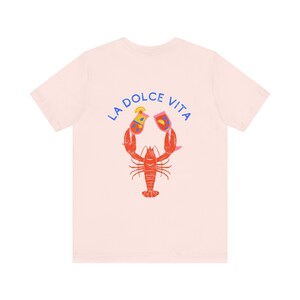 Aperol Spritz Shirt La Dolce Vita Shirt Signature Cocktail Old Money Aesthetic Italia Shirt Tomato Girl Downtown Girl Lobster Shirt image 8