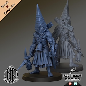 Pilgrims - Communicant | Kai Tech | Wargaming | Tabletop | 3D printed miniature | Trench Crusade compatible | Pilgrim