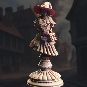 BÜSTE - Mensch Zauberlehrling - Alia von Ardris | 3D gedruckte Miniatur | Brettspiele | Dungeons and Dragons | Kriegsspiel