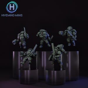 Droidkyn Jumpers / Wargaming / Mesa / Miniatura impresa en 3D / Compatible con OPR