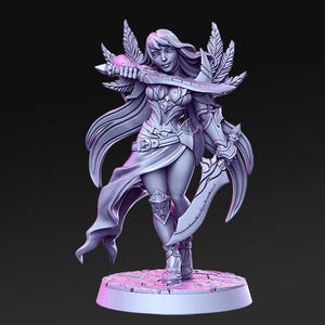 Valeen Swiftblade | 3D printed | D&D | Dungeons and Dragons | Gift | RPG | Tabletop | Wargaming | 32mm | DM Stash