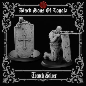 Trench Zealot Sniper | Proxy Realms Gaming | Wargaming | Tabletop | 3D printed miniature | Trench Crusade compatible | Pilgrim