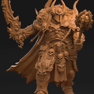 Death Knight | 3D printed miniature | Tabletop Games | Dungeons and Dragons | Wargaming